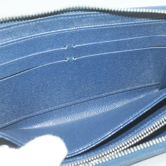 LOUIS VUITTON Epi Zippy Wallet Long Wallet Navy Blue M60307 LV Auth ar3608