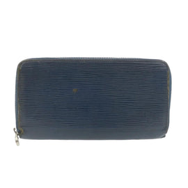 LOUIS VUITTON Epi Zippy Wallet Long Wallet Navy Blue M60307 LV Auth ar3608 - 0