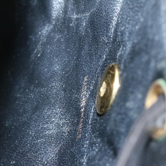 CHANEL Matelasse Backpack Leather Black Gold Tone CC Auth ar4662AM