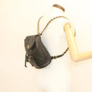 CHANEL Matelasse Backpack Leather Black Gold Tone CC Auth ar4662M-12