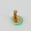 CHANEL Clip-on Earring Gold Tone Green CC Auth ar4783A-8