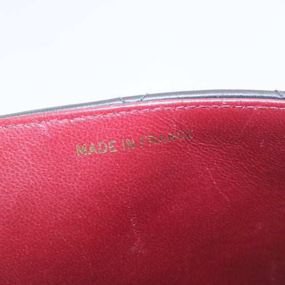 CHANEL Deca Matelasse Turn Lock Chain Shoulder Bag Lamb Skin Black CC ar5950AV