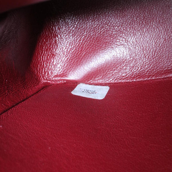 CHANEL Deca Matelasse Turn Lock Chain Shoulder Bag Lamb Skin Black CC ar5950AV