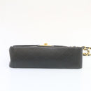 CHANEL Deca Matelasse Turn Lock Chain Shoulder Bag Lamb Skin Black CC ar5950AV-8