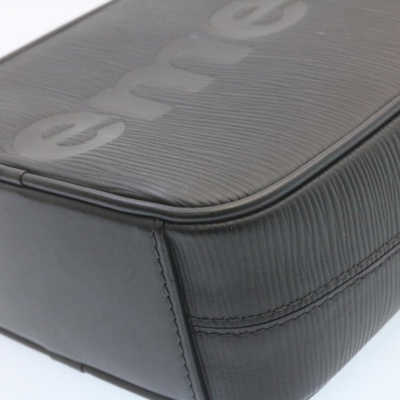 LOUIS VUITTON Supreme Epi Danube Shoulder Bag Black M53431 LV Auth ar5973SM