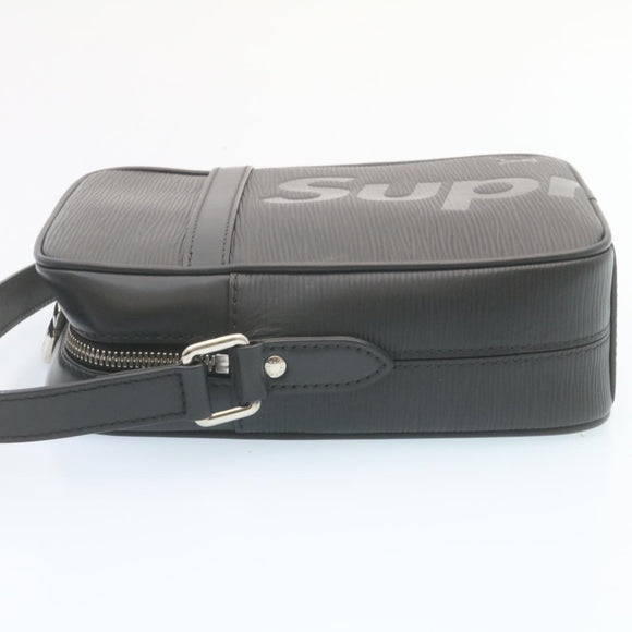 LOUIS VUITTON Supreme Epi Danube Shoulder Bag Black M53431 LV Auth ar5973SM