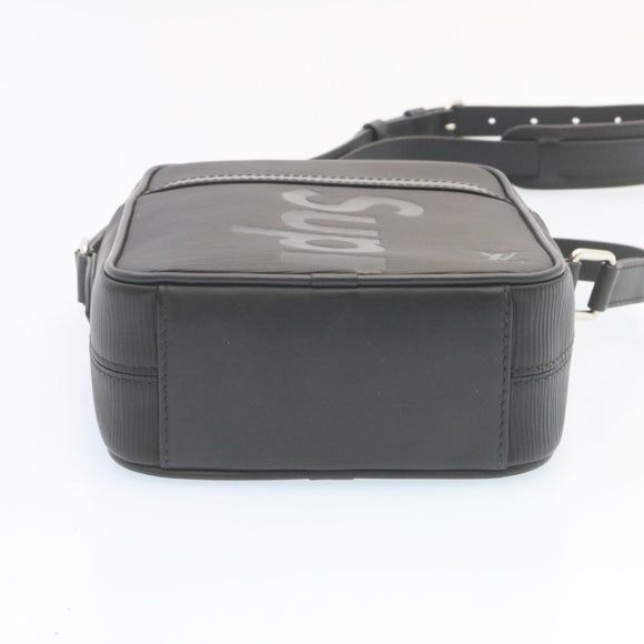 LOUIS VUITTON Supreme Epi Danube Shoulder Bag Black M53431 LV Auth ar5973SM