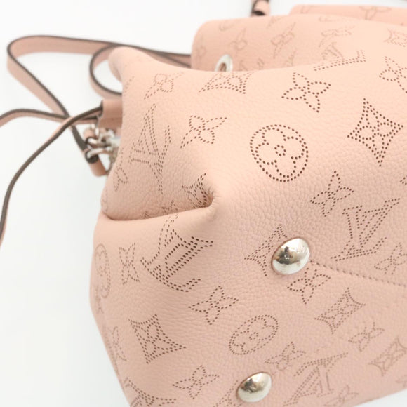 LOUIS VUITTON Monogram Mahina Bella Hand Bag Pink M57068 LV Auth ar6430S