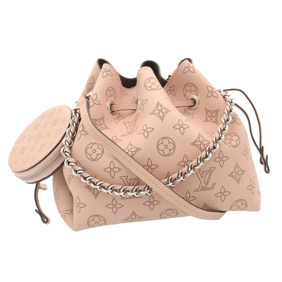 LOUIS VUITTON Monogram Mahina Bella Hand Bag Pink M57068 LV Auth ar6430S