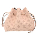 LOUIS VUITTON Monogram Mahina Bella Hand Bag Pink M57068 LV Auth ar6430S-2