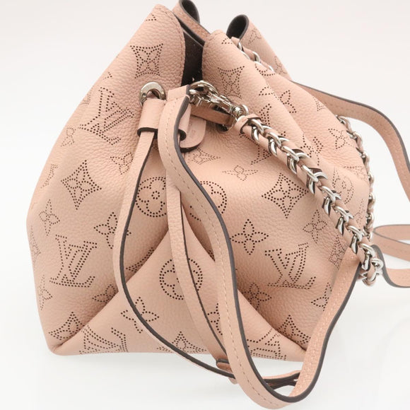 LOUIS VUITTON Monogram Mahina Bella Hand Bag Pink M57068 LV Auth ar6430S