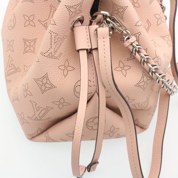 LOUIS VUITTON Monogram Mahina Bella Hand Bag Pink M57068 LV Auth ar6430S