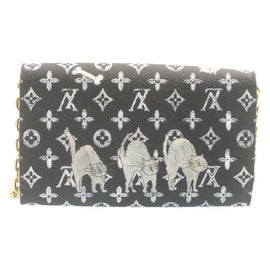LOUIS VUITTON Monogram Cat Portefeuille Twist Chain Wallet M63888 Auth ar6463SM - 0