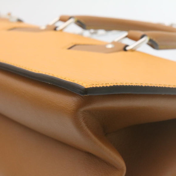 LOUIS VUITTON Epi San Fran Sac Tricot Hand Bag 2way Yellow M52805 Auth ar6465SV