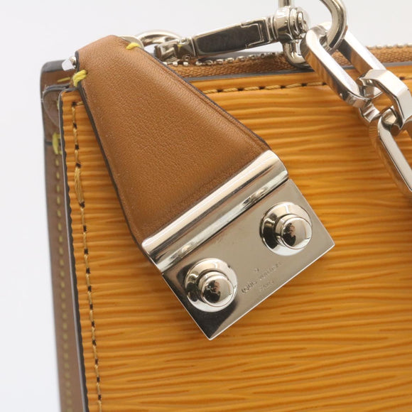 LOUIS VUITTON Epi San Fran Sac Tricot Hand Bag 2way Yellow M52805 Auth ar6465SV
