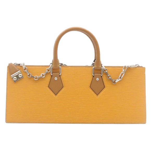 LOUIS VUITTON Epi San Fran Sac Tricot Hand Bag 2way Yellow M52805 Auth ar6465SV
