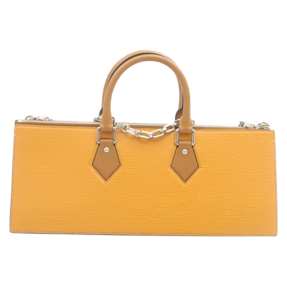 LOUIS VUITTON Epi San Fran Sac Tricot Hand Bag 2way Yellow M52805 Auth ar6465SV