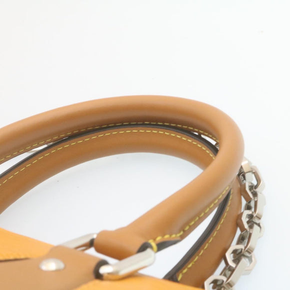 LOUIS VUITTON Epi San Fran Sac Tricot Hand Bag 2way Yellow M52805 Auth ar6465SV