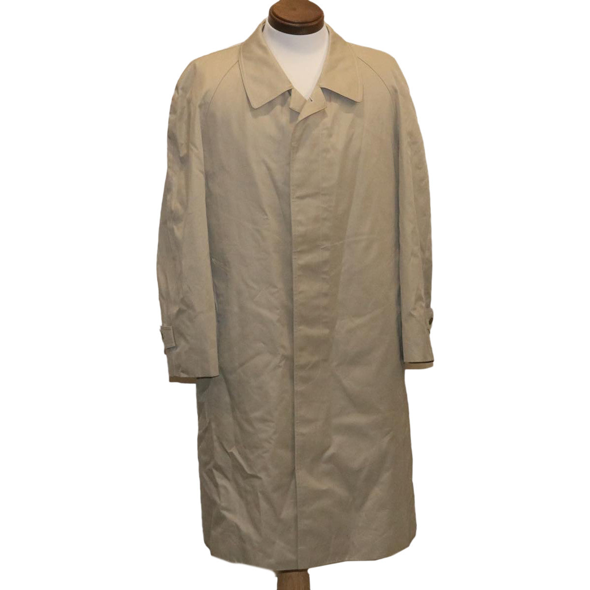 SAINT LAURENT Trench Coat Jacket YSL Beige Auth ar6634