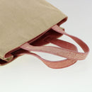 PRADA Hand Bag Canvas Leather Beige Auth ar7365-6