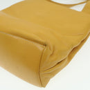 LOEWE Hand Bag Leather Yellow Auth ar8303-13