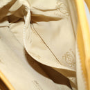 LOEWE Hand Bag Leather Yellow Auth ar8303-21