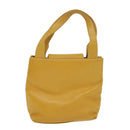 LOEWE Hand Bag Leather Yellow Auth ar8303-4