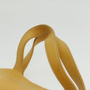 LOEWE Hand Bag Leather Yellow Auth ar8303-9