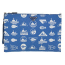 PRADA Shoulder Bag Safiano Leather Light Blue Auth ar8307V-13