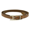 HERMES Strap Leather Beige Auth ar8382-1