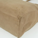 PRADA Tote Bag Lamb Skin Beige Auth ar8449-14