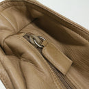 PRADA Tote Bag Lamb Skin Beige Auth ar8449-19