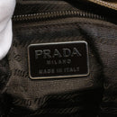 PRADA Tote Bag Lamb Skin Beige Auth ar8449-20