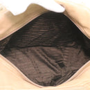 PRADA Tote Bag Lamb Skin Beige Auth ar8449-10