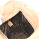 PRADA Tote Bag Lamb Skin Beige Auth ar8449-22