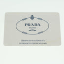 PRADA Tote Bag Lamb Skin Beige Auth ar8449-25