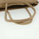 PRADA Tote Bag Lamb Skin Beige Auth ar8449-8