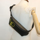 LOUIS VUITTON Epi LV Circle Bum Bag Waist Bag Black Yellow M55131 Auth ar8522A-20