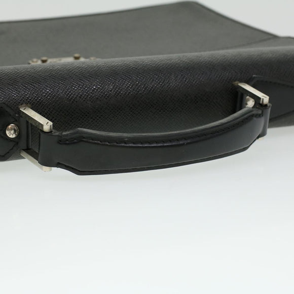 LOUIS VUITTON Taiga Serviette Moscova Briefcase Ardoise Black M54412 Auth ar8569