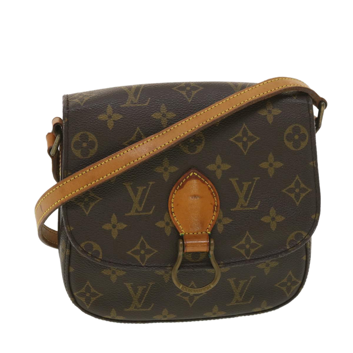 LOUIS VUITTON Monogram Saint Cloud MM Shoulder Bag M51243 LV Auth ar9105