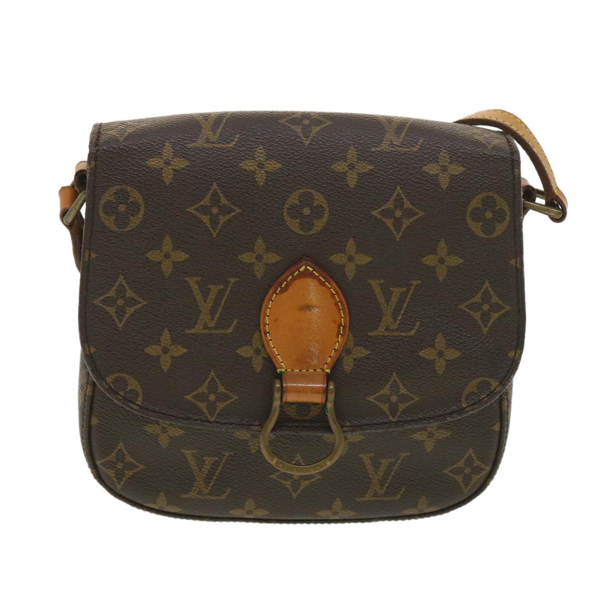 LOUIS VUITTON Monogram Saint Cloud MM Shoulder Bag M51243 LV Auth ar9105