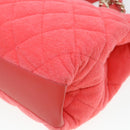 CHANEL Chain Hand Bag Pile 2way Pink CC Auth ar9158SAV-17