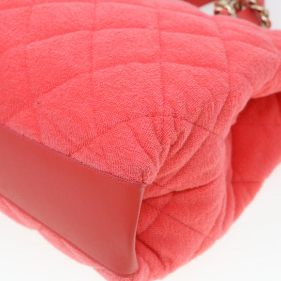 CHANEL Chain Hand Bag Pile 2way Pink CC Auth ar9158SAV