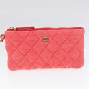 CHANEL Chain Hand Bag Pile 2way Pink CC Auth ar9158SAV-25