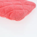 CHANEL Chain Hand Bag Pile 2way Pink CC Auth ar9158SAV-29