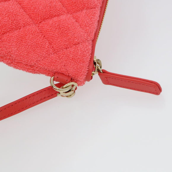 CHANEL Chain Hand Bag Pile 2way Pink CC Auth ar9158SAV