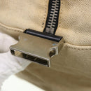 PRADA Boston Bag Canvas 2way Beige Auth ar9161-21