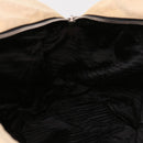 PRADA Boston Bag Canvas 2way Beige Auth ar9161-25