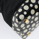 LOUIS VUITTON Vernis Dot Infinity Lockit MM Bag Black M40682 Auth ar9434B-17