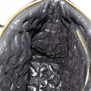 LOUIS VUITTON Vernis Dot Infinity Lockit MM Bag Black M40682 Auth ar9434B-22